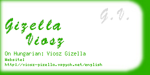gizella viosz business card